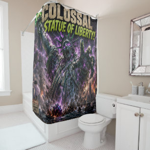 Rideau de douche de la statue de la Liberté coloss