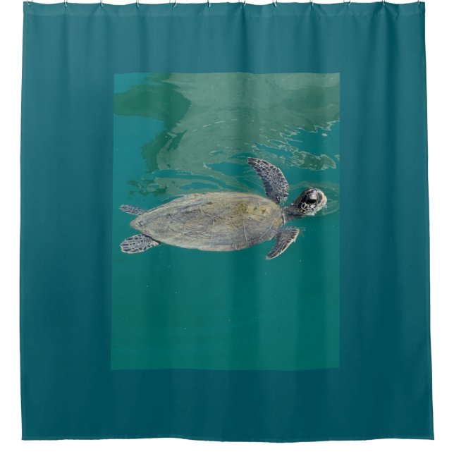 Rideau de douche de la tortue de mer (Devant)