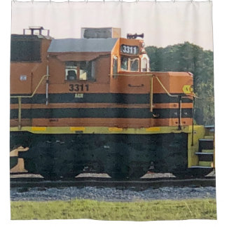 Rideau de douche de locomotive