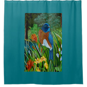 Rideau de douche de l'Ouest Bluebird