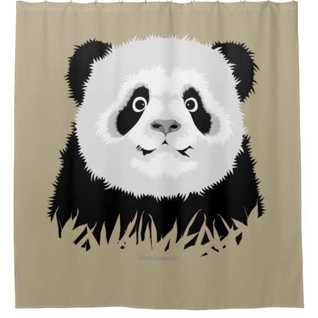 Rideau de douche de l'ours de Panda (Devant)