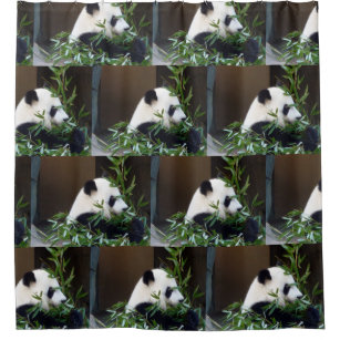 Rideau Douche Panda Roux Animal, Rideau de Bain Rideaux de Douche