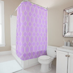 Rideau de douche de Motif géométrique Lilac