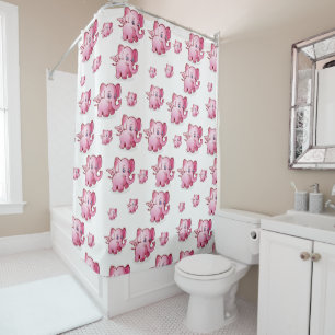 rideau de douche de porc