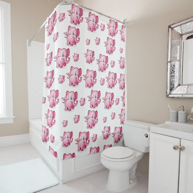rideau de douche de porc (En situation)