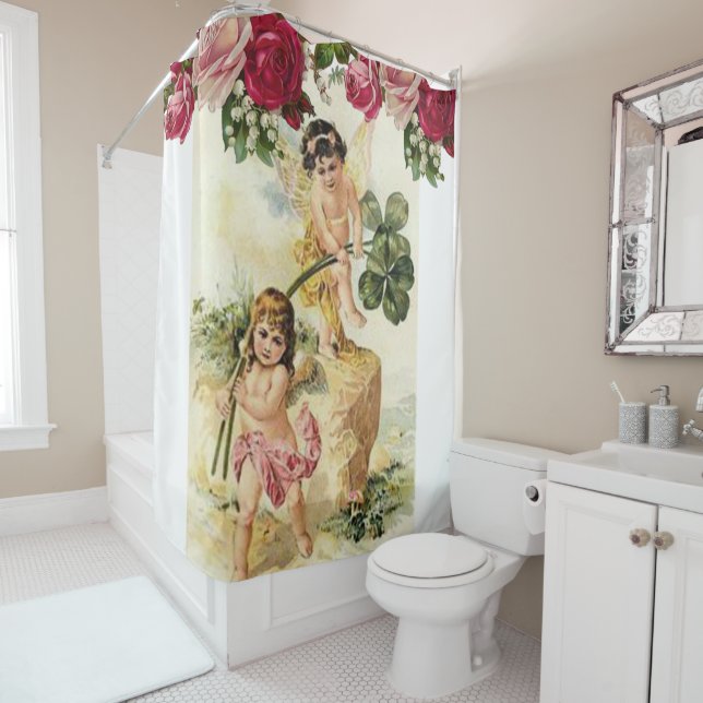 Rideau de douche de Saint Patrick (En situation)