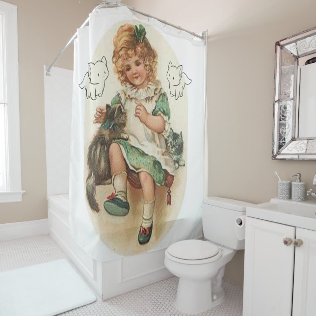 Rideau de douche de Saint Patrick (En situation)