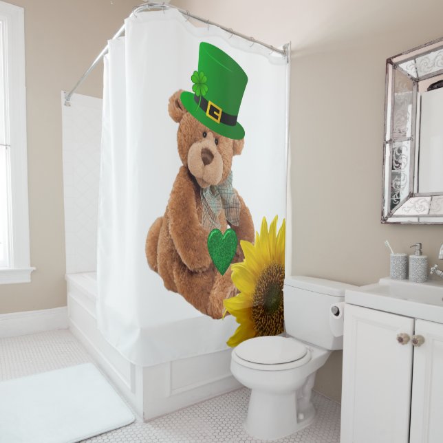 Rideau de douche de Saint Patrick (En situation)