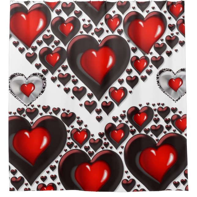 Rideau de douche de Saint Valentin (Devant)