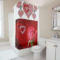 Rideau de douche de Saint Valentin