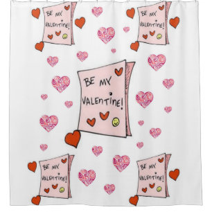 Rideau de douche de Saint Valentin