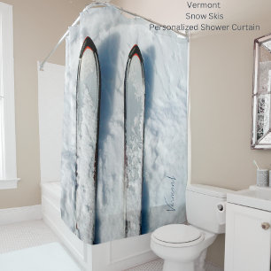 Rideau de douche de ski du Vermont