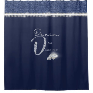 rideau de douche Denim & diamants