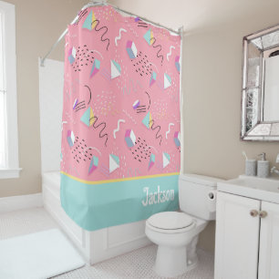 Rideau de douche des années 80 et 90