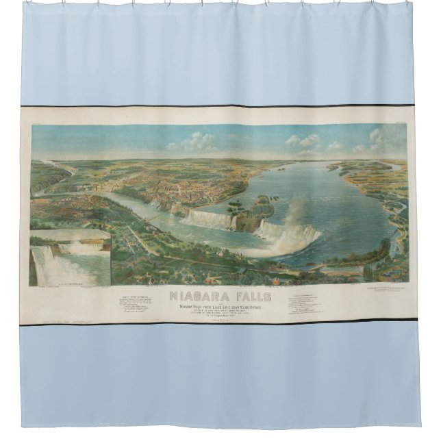 Rideau de douche des chutes du Niagara de majesté  (Devant)
