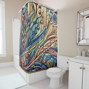 Rideau de douche design Art déco