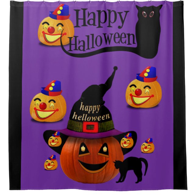 Rideau de douche d'Halloween (Devant)