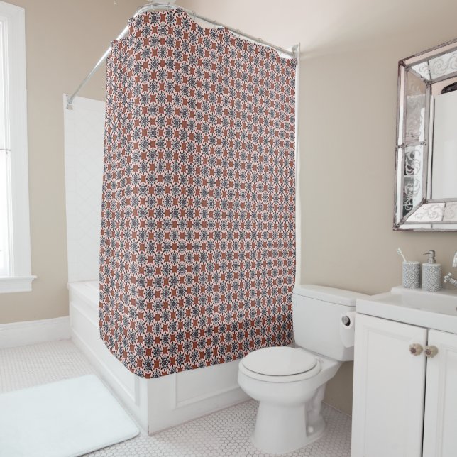 Rideau de douche Dollars et Diamants (En situation)
