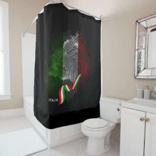 rideau de douche drapeau italien