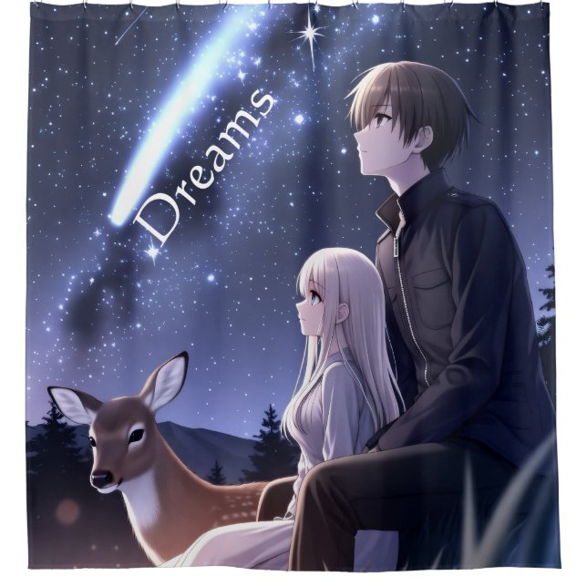 Rideau de douche Dreams Anime (Devant)