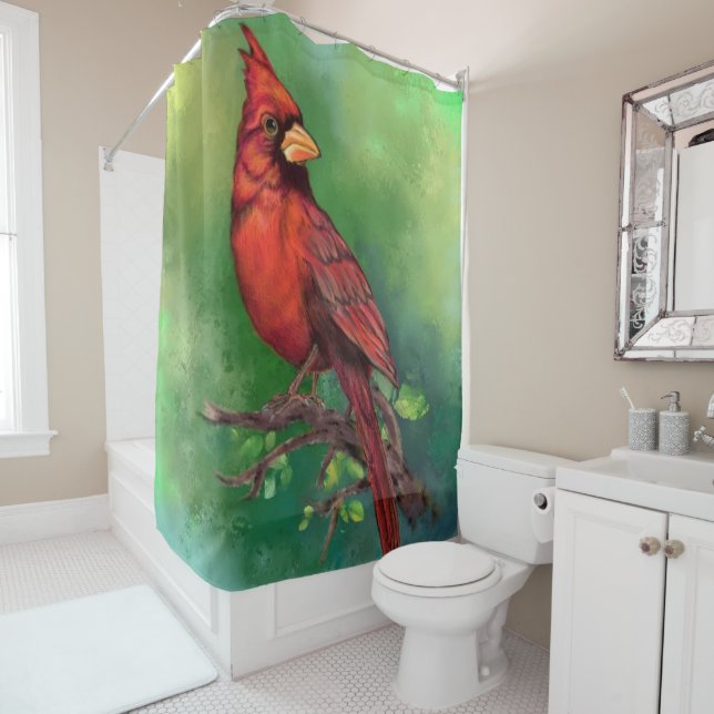 Rideau de douche du Cardinal Nord (En situation)