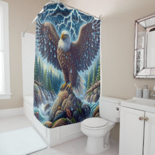 Rideau de douche Eagle Art