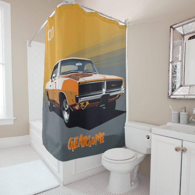 Rideau de douche élégant (En situation)