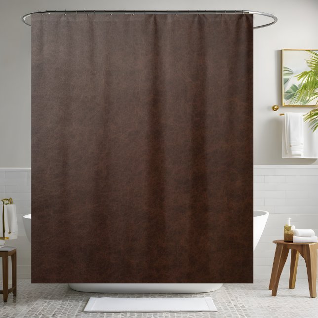 Rideau de douche en cuir Brown (Créateur téléchargé)