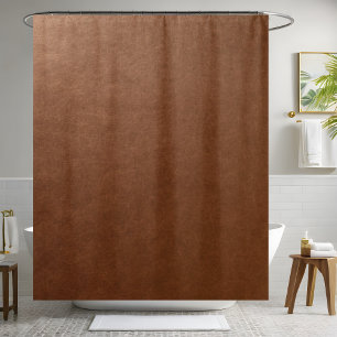 Rideau de douche en cuir de bronze