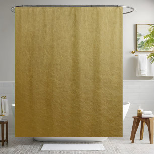 Rideau de douche en cuir or
