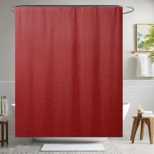 Rideau de douche en cuir rouge