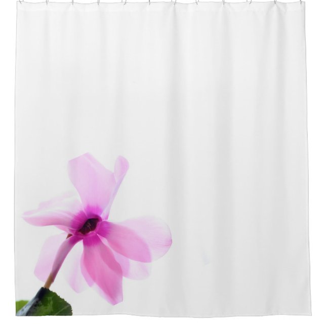 Rideau de douche en cyclamen rose clair (Devant)