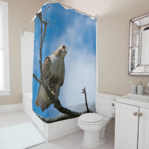 Rideau de douche Faucon à la chasse