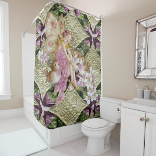 Rideau de douche Fée Florale