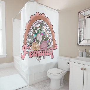 Rideau de douche féministe