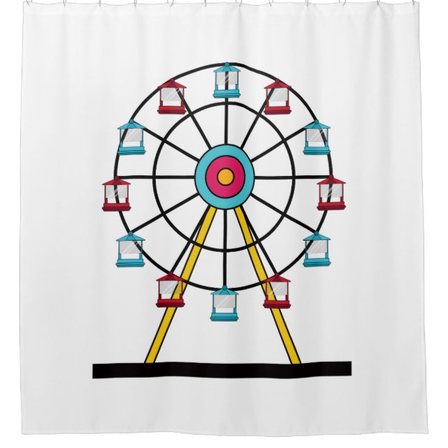 Rideau de douche Ferris Wheel (Devant)