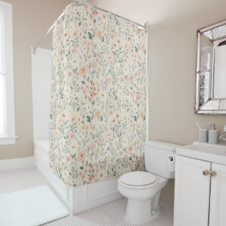 Rideau de douche fleur sauvage
