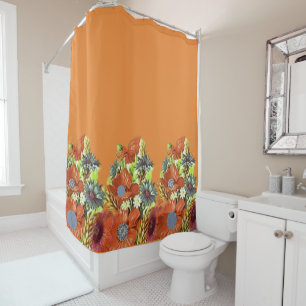 Rideau de douche floral