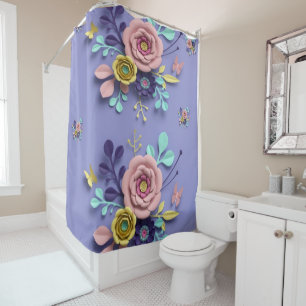 Rideau de douche Floral