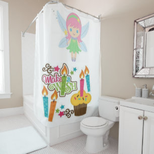 Rideau de douche Floral faire un souhait