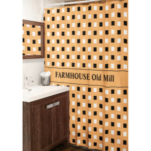 Rideau de douche géométrique petit Carré