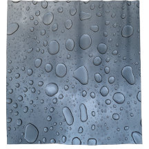 Rideau de douche gouttelettes d'eau modernes