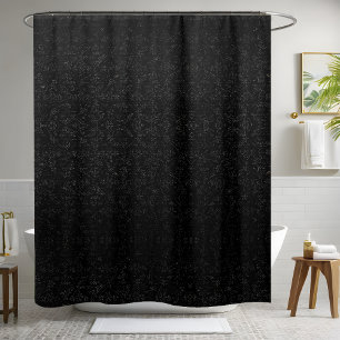 Rideau de douche gris et noir