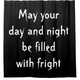 Rideau de douche Halloween rempli d'effroi