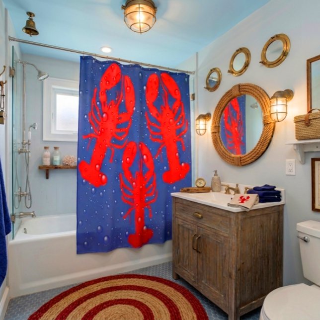 Rideau de douche Homard (Créateur téléchargé)