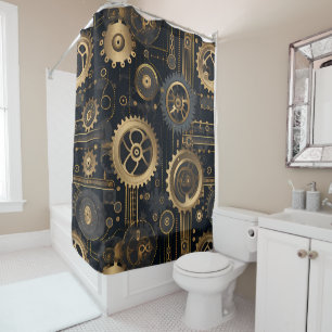 Rideau de douche industriel chic