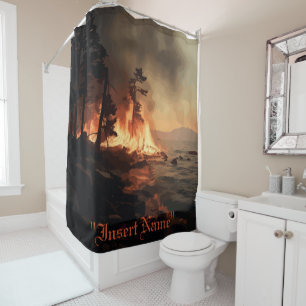 Rideau de douche Inferno