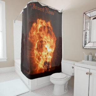 Rideau de douche Inferno
