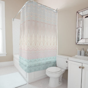 Rideau de douche Iridescente Abstrait moderne