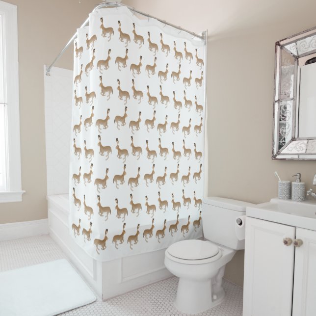 Rideau de douche Jack Rabbits (En situation)